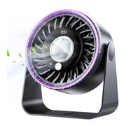 Ventilador de escritorio Refrigerador Portátil Recargable Silencioso | Ventilador de 0-199 niveles de velocidad para el hogar dormitorio oficina mesa cama interior exterior camping