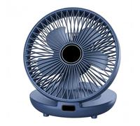 Ventilador de escritorio silencioso, recargable, plegable, oscilante | Ventilador portátil que ahorra espacio para dormitorio, sala de estar, hogar, oficina, dormitorio, cocina, viajes, escritorio