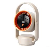 Ventilador de escritorio USB sin aspas con oscilación automática silenciosa | Seguridad sin cuchillas, oscilación automática de 60°, motor silencioso, alimentado por USB, uso en la oficina en casa