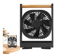 Ventilador de escritorio, ventilador de pie - Ventilador de pedestal recargable con asa,Accesorios cubículos de bajo ruido con potente flujo de aire para el dormitorio del dormitorio en el estudio