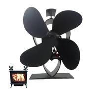 Ventilador De Estufa De Leña Accionado Por Calor - Ventilador De Chimenea Accionado Por Calor Con Termómetro | Soplador Térmico Para Chimenea No Eléctrico, Soplador De Circulación De Aire Caliente Tér