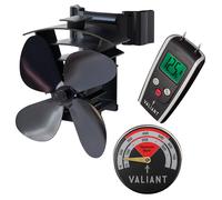 Ventilador de estufa Valiant Remora, medidor de humedad y termómetro de...