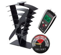 Ventilador de estufa Valiant Vanquish, medidor de humedad y termómetro...