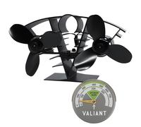 Ventilador de estufa Valiant Whirlwind y termómetro magnético | Ventilador...