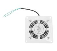 Ventilador de Extracción de Pared 220v 25w 2800r/ 7 Aspas | Metal, Blanco, 140 M3/h, Rejilla Protectora Integrada, bajo Ruido, para Baño y Aseo