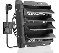 Ventilador de extracción HG Power con regulador de velocidad, ventilador de pared industrial, 1500 m³/hora, regulable, con filtro de malla, ventanala de aluminio con motor