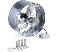 Ventilador de extracción para áticos VEVOR, 380 x 200 mm, ventilador de extracción con rejilla exterior, capacidad de flujo de aire de 1300 CFM, ideal para áticos, garajes, talleres y hogares