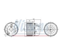 Ventilador de habitáculo NISSENS 87490
