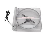 Ventilador de Holograma 3D, Ventilador de Exhibición Publicitaria de Holograma 3D de 14 Cm con Cubierta, 128 LED, Aplicación de Soporte y Control de PC, para Bar, Navidad,