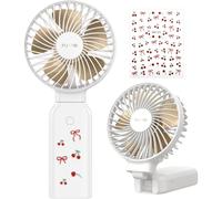 Ventilador de mano, 3 en 1, ventilador de mesa, ventilador portátil con una autonomía de batería de 53 horas