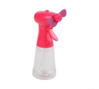 Ventilador de Mano con Spray 21cm Aire Frío | de rociado integrado, para alivio para instantáneo del calor, flujo de aire , ergonómico(Pink)
