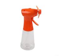 Ventilador de Mano con Spray 21cm Aire Frío | de rociado integrado, para alivio para instantáneo del calor, flujo de aire , ergonómico(Orange)