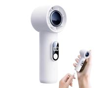 Ventilador de mano de 100 velocidades turbo, soplador de viento pequeño | Ventilador portátil de mano recargable de bajo ruido de 1800 mAh para eventos deportivos, camping, senderismo, verano, playa