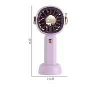Ventilador de mano FGNS, Batería Lition ventilador portátil, Mini ventilador recargable USB, Ventilador personal a batería con 3 velocidades para oficina,exteriores, escuela, trabajo, camping,etc.