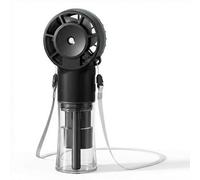 Ventilador de Mano, Mini Ventilador Portátil de Mano con Spray de Niebla de Agua, Ventiladores Recargables por USB con 4 Velocidades, para el Hogar/Oficina/Viajes/al Aire/Libre/Camping (Negro)