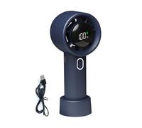 Ventilador de mano pequeño escritorio personal ventilador portátil | Refrigerador de aire recargable y gadgets frescos con 100 velocidades y pantalla digital para escritorio hogar y accesorios