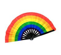 Ventilador de mano plegable - Rainbow Dance Fan Bamboo, Lightweight