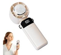 Ventilador de mano Plegable Recargable 100 Velocidades Alimentado por | Pequeño ventilador de mano personal portátil Oficina Dormitorio Casa al aire libre Camping Playa Dormitorio Mujeres
