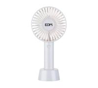 VENTILADOR DE MANO RECARGABLE 4,5W ASPAS Ø10,6x21,3cm EDM