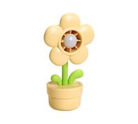 Ventilador de mano Soplador de 3 velocidades | Ventilador Pequeño con Forma de Maceta, Recargable por USB, Luz Nocturna y Ajustable Para niños adultos estudiantes viajes