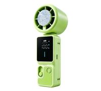 Ventilador de mano - Ventilador personal plegable recargable para | Ventilador personal plegable recargable con refrigeración por hielo, pantalla LED y potente flujo de aire para viajes