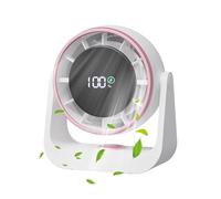 Ventilador de mesa, aparato de ventilación portátil, equipo de circulación de flujo de aire inalámbrico, función de pantalla digital, ventaja de bajo ruido, áreas de recreación de estudio de