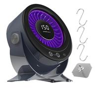 Ventilador de mesa - Dispositivo de bajo ruido regulable en continuo a 150 velocidades para doméstico, pantalla digital de bajo ruido | Ventilador de mesa con 150 velocidades | para estudio, camer