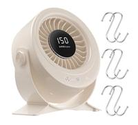 Ventilador de mesa - Dispositivo de bajo ruido regulable en continuo a 150 velocidades para doméstico, pantalla digital de bajo ruido | Ventilador de mesa con 150 velocidades | para estudio, camer
