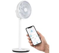 Ventilador de mesa plegable - Blanco. Altura ajustable de 11,35 a 100 cm. 27 vatios. Fabricado en plástico