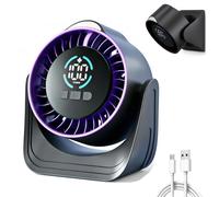 Ventilador de mesa portátil con lámpara y 100 velocidades