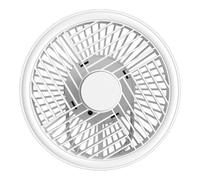 Ventilador de mesa portátil recargable led splash 5,5w blanco ø180 x