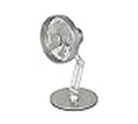Ventilador de mesa recargable steel flex unold 86705 cromo, 4w, 3 velo