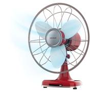 Ventilador de mesa retro, 40 W, 30 cm (12 pulgadas), 3 velocidades, con oscilación