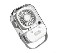 Ventilador de mesa silencioso con función de niebla, depósito silencioso de | 5 funciones en una, niebla de agua fría, luz RGB, funcionamiento silencioso, ideal para la oficina