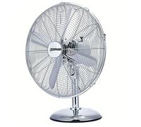 Ventilador De Mesa Zephir PF41CR 40 Cm 4 Aspas Cromo 3 Velocidades Oscilante