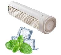 Ventilador de montaje en pared sin cuchilla, dispositivo de refrigeración portátil recargable con flujo de aire suave para la oficina de la cocina, circulador de aire silencioso alimentado por USB com