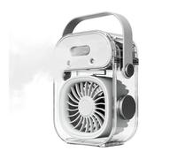 Ventilador de nebulización, ventilador de refrigeración de aire interior | Ventilador de niebla portátil con tanque de agua y luz para dormitorios, lugares de trabajo, camping y actividades al aire