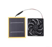 Ventilador de para escape Solar 20W 12V para Gallinero Ventilador | Potencia 20W, operación 12V, ideal gallineros, reduce calor y humedad, diseño eficiente