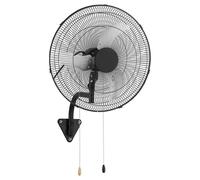 Ventilador de pared, 500 mm, ventilador de pared colgante con oscilación, 3 velocidades, gran alcance de aire, ángulo de rotación ajustable, potente, ideal para uso industrial, comercial, garajes, tal