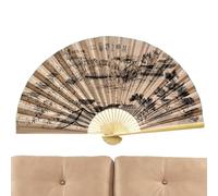 Ventilador de pared grande, decoración de fondo tradicional vintage | Gran abanico plegable decoración de pared para festivales de música, fiestas de baile, salas de estar, bodas, actuaciones
