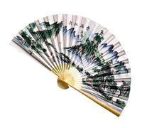 Ventilador de pared grande vintage estilo chino fondo decoración | Abanicos plegables de estilo chino para festivales de música, fiestas de baile, salas de estar, bodas, actuaciones