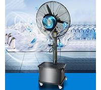 Ventilador de pedestal industrial con nebulizador: ventilador de pie oscilante de 3 velocidades con oscilación de 90° y tanque de gran capacidad de 42 L