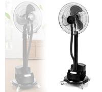 Ventilador De Pedestal Oscilante Con Vapor Frío Y Depósito De Agua, Ventilador De Exterior Oscilante Con Nebulizador, Ventilador De Pie Industrial, Ajuste De Velocidad Del Viento De 3 Velocidades, Ve