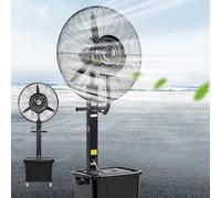 Ventilador De Pedestal, Ventilador Nebulizador Industrial De 26 A 30 Pulgadas, Ventilador Rociador Comercial Con Tanque De 11 Galones, Ventilador Nebulizador De Pedestal Portátil Para Exteriores Para