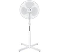 Ventilador de pie 40 cm, 60 W, oscilante de 3 velocidades, silenciador | Este potente ventilador de pie de 60 W refresca eficazmente tu habitación con sus 3 velocidades y su flujo ajustable
