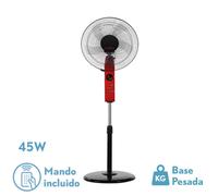 Ventilador de pie circus rojo/negro 3vel 45w regx43x40cm oscilante 5as