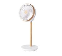 Ventilador de pie colibri blanco/madera 25w 12vel 70x 28,5x28,5cm 3asp