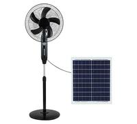 Ventilador de pie con batería y panel solar (45 cm, 120 cm)