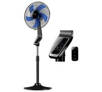 Ventilador de pie de 50 W, 40 cm, silencioso, con control remoto y temporizador