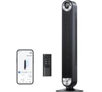 Ventilador de pie - Enfría espacios - Funcionamiento silencioso - 106 cm - Negro